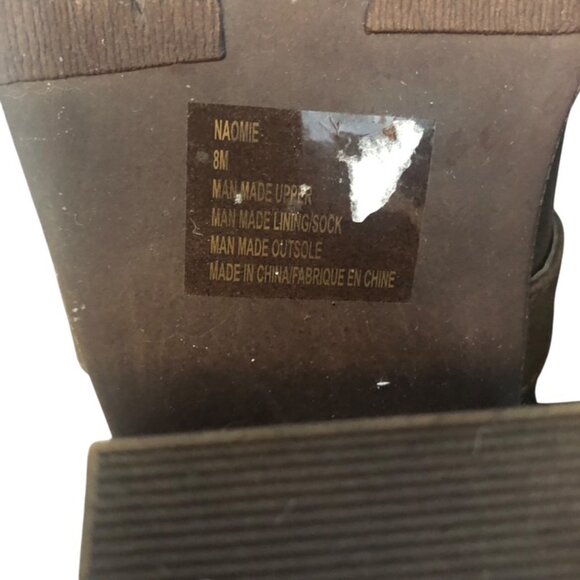 Charlotte Russe Naomie Size 8 M Brown Boots Booties Chunky Heels - Picture 6 of 7